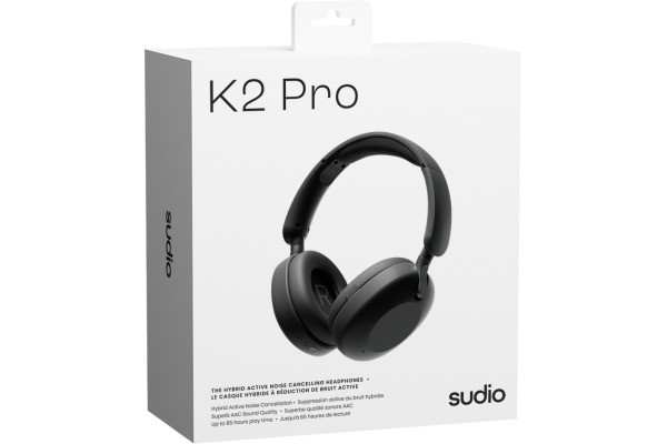 SUDIO Over-ear ANC Headphones K2PROBLK K2 Pro, Black, Wireless – Bild 4