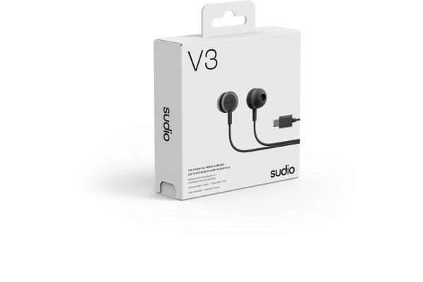 SUDIO Wired Earbuds V3BLK V3, Black – Bild 4