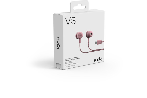SUDIO Wired Earbuds V3PNK V3, Pink – Bild 4