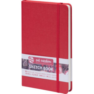 TALENS Skizzenbuch 13x21cm 9314202M rot 80 Seiten