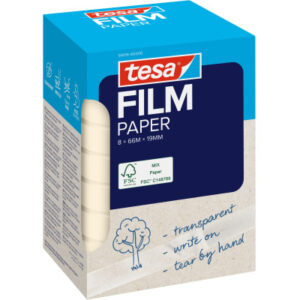 TESA Klebeband Papier 19mmx66m 592160000 Recycled 8 Rollen