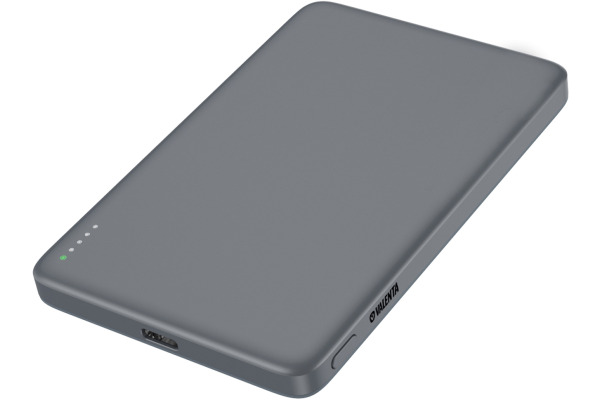 VALENTA Powerbank MagSafe 588676 Ultra Slim 5.000 mAh Grey – Bild 4