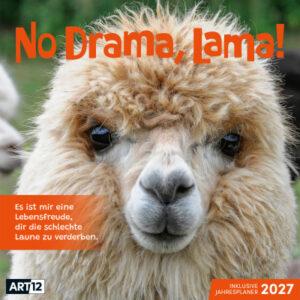ACKERMANN Bildkalender 2027 4727 No Drama, Lama ML 30x30cm