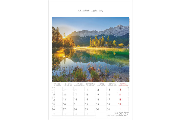 ALPHA EDI Bildkalender 2027 161039 Alpen 23.7x34cm – Bild 4