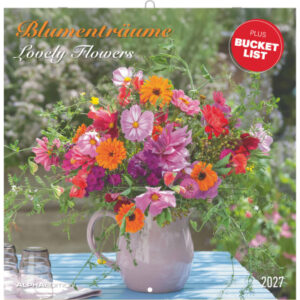 ALPHA EDI Bildkalender 2027 161064 Blumenträume ML 30x30cm