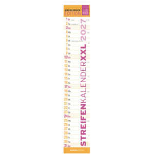 ALPHA EDI Streifenplaner Mega Notes 2027 161092 1M/1S 1 Spalte 15x90cm