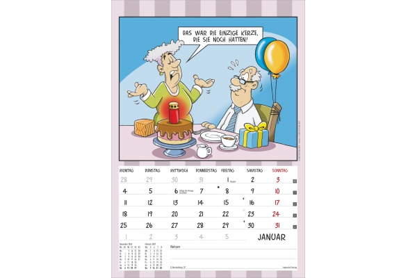 ALPHA EDI Der Rentner-Kalender 2027 161177 1M/1S DE 23.7x34cm – Bild 2