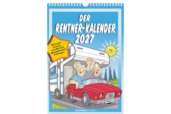 ALPHA EDI Der Rentner-Kalender 2027 161177 1M/1S DE 23.7x34cm