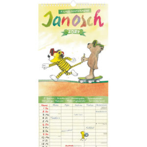 ALPHA EDI Familienplaner Janosch 2027 161179 1M/1S ML 5 Spalten 22x45cm