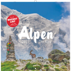 ALPHA EDI Bildkalender 2027 161219 Alpen ML 30x30cm