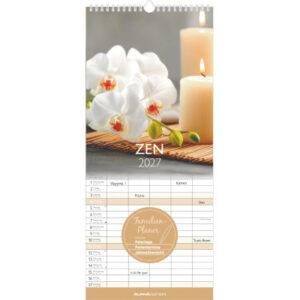 ALPHA EDI Familienplaner Zen 2027 161264 1M/1S ML 5 Spalten 19.5x45cm