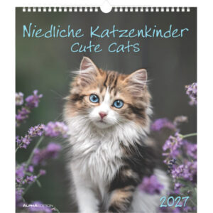 ALPHA EDI Bildkalender 2027 161828 Katzenkinder ML 30x34cm