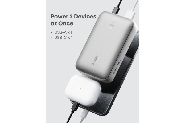 AUKEY Spark Mini 20000, 20W, PD,QC PB-Y57 WH Powerbank,White,USB-C,USB-A – Bild 4