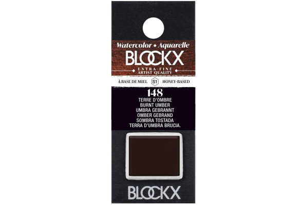 BLOCKX Aquarellfarbe 1.5ml 41148BXC umbra gebrannt