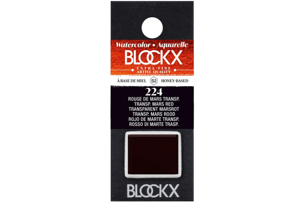 BLOCKX Aquarellfarbe 1.5ml 41224BXC marsrot transparent