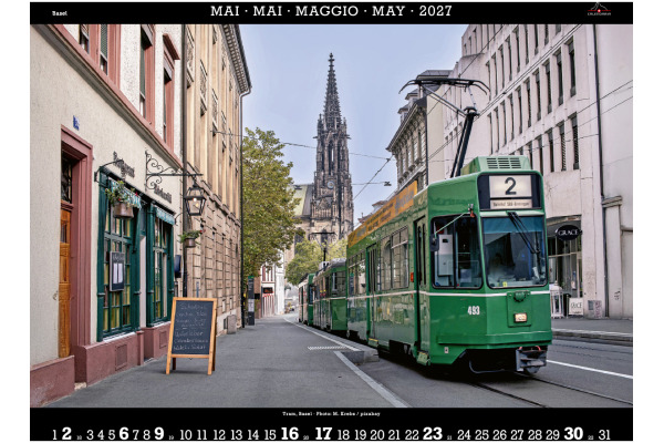 CALENDARI Bildkalender 2027 36205830 Basel ML 40x31cm – Bild 2
