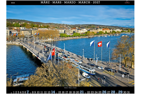 CALENDARI Bildkalender 2027 36205854 Zürich ML 40x31cm – Bild 2