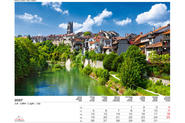 CALENDARI Bildkalender 2027 36205922 Swiss Places ML 40x31cm – Bild 3