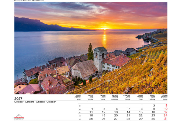 CALENDARI Bildkalender 2027 36205922 Swiss Places ML 40x31cm – Bild 4
