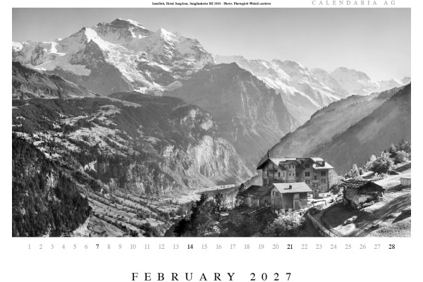 CALENDARI Bildkalender 2027 36205953 Swiss Historic ML 40x31cm – Bild 2