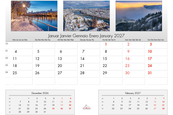 CALENDARI Bildkalender 2027 36205977 Swiss Mix ML 31.5x23cm – Bild 3