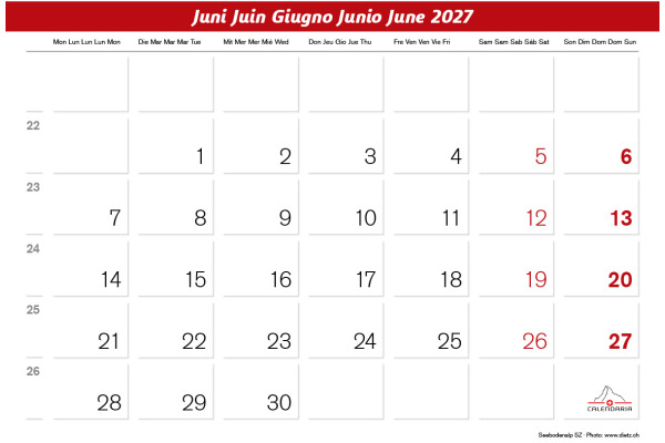 CALENDARI Bildkalender 2027 36206011 Zentralschweiz ML 31.5x23cm – Bild 4