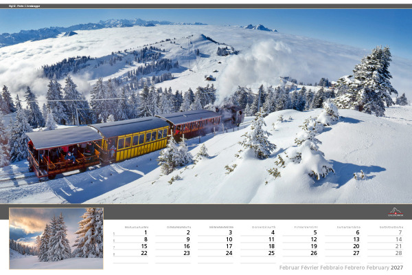 CALENDARI Bildkalender 2027 36206066 Swiss Travel ML 48x33cm – Bild 3
