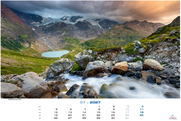 CALENDARI Bildkalender 2027 36206097 Mountain Waters ML 45x34cm – Bild 3