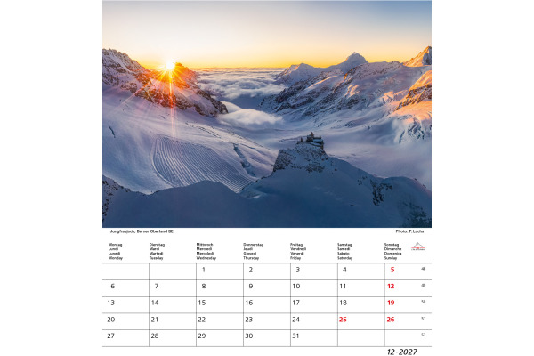 CALENDARI Bildkalender 2027 36206189 Schweiz ML 21x24cm – Bild 2