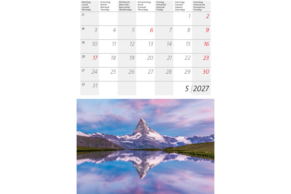 CALENDARI Bildkalender 2027 36206196 Schweiz klein ML 14.8x22cm – Bild 2