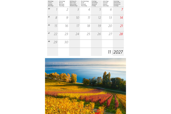 CALENDARI Bildkalender 2027 36206196 Schweiz klein ML 14.8x22cm – Bild 4
