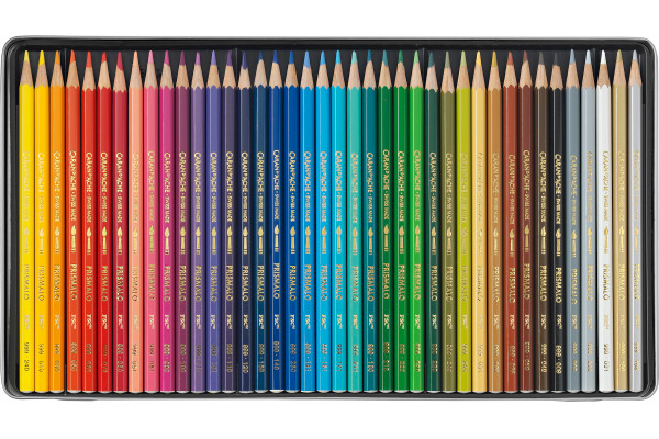 CARAN d'A Farbstifte Prismalo 3mm 999.340 ass. in Metallsch. 40 Stück – Bild 3