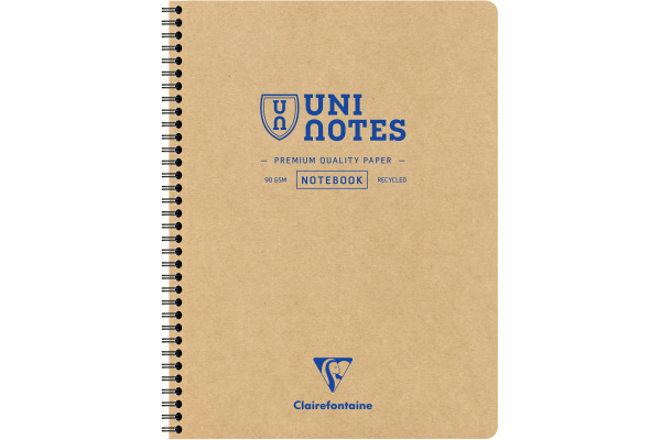 CLAIREFON Collegeblock Uni Notes A4+ 9853C braun, liniert 80 Blatt – Bild 3
