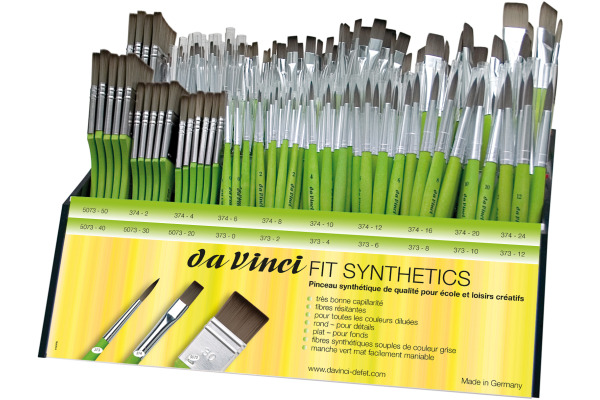 DA VINCI Plexiglasaufsteller 2-reihig VA-4149E_ Fit Synthetics small
