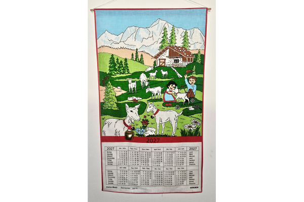DOERIG Heidi mit Glocke 2027 19.2798+ 1J/1S ML Reinleinen 40x70cm