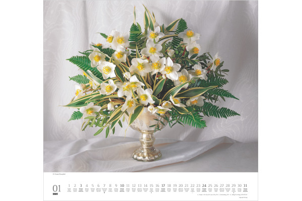 DUMONT Bildkalender 2027 261262 Blumensträusse ML 38x35.5cm – Bild 2