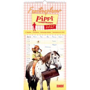 DUMONT Familienplaner 2027 261521 Pippi Langstrumpf 22x45cm