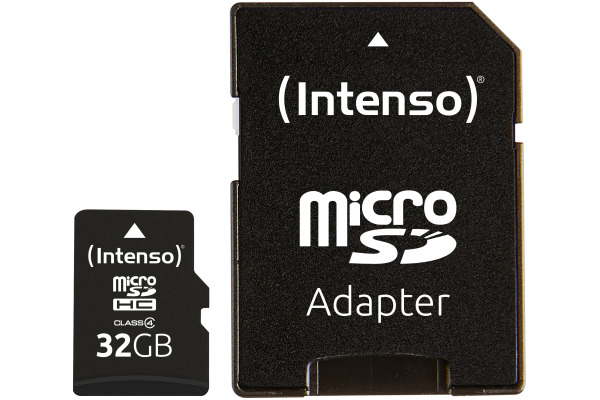 INTENSO micro SDHC Card Class 4 32GB 3403480 incl. SD Adapter – Bild 2