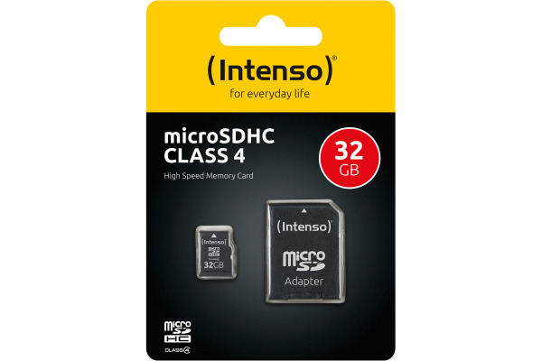 INTENSO micro SDHC Card Class 4 32GB 3403480 incl. SD Adapter – Bild 4