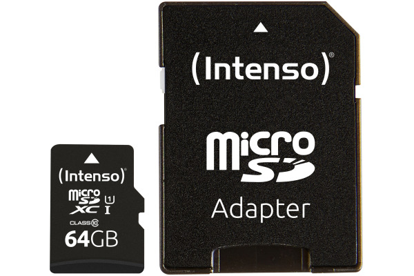 INTENSO Micro SDXC Card PREMIUM 3x64GB 3423593 incl. SD Adapter – Bild 2