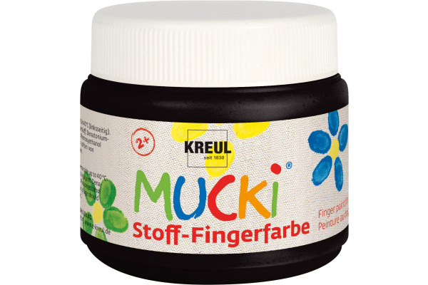 C. KREUL Stoff-Fingerfarbe Mucki KR-28106 schwarz