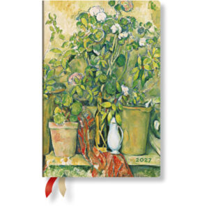 PAPERBLAN Agenda Cezannes Terrakot. 2027 DD1745-6 1W/2S HOR Mini HC DE 9.5x14cm