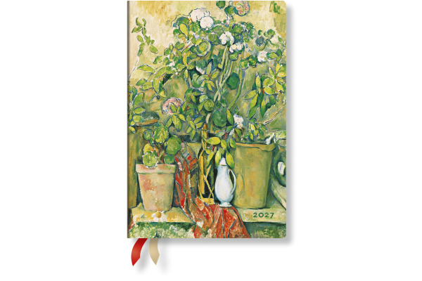 PAPERBLAN Agenda Cezannes Terrakot. 2027 DD1745-6 1W/2S HOR Mini HC DE 9.5x14cm