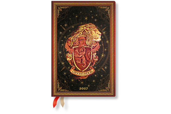PAPERBLAN Agenda Gryffindor 2027 DD1746-3 1W/2S HOR Mini HC DE 9.5x14cm