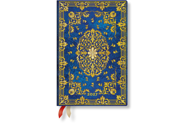 PAPERBLAN Agenda Seidenhimmel 2027 DD1748-7 1W/2S HOR Mini HC DE 9.5x14cm