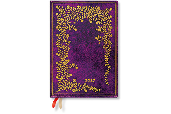 PAPERBLAN Agenda New York Rose 2027 DD1775-3 1W/2S HOR Midi HC DE 13x18cm