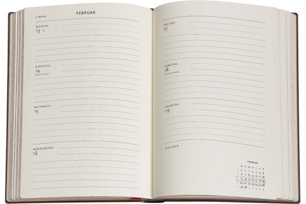 PAPERBLAN Agenda Mailänder Dom 2027 DD1780-7 1W/2S HOR Midi HC DE 13x18cm – Bild 2