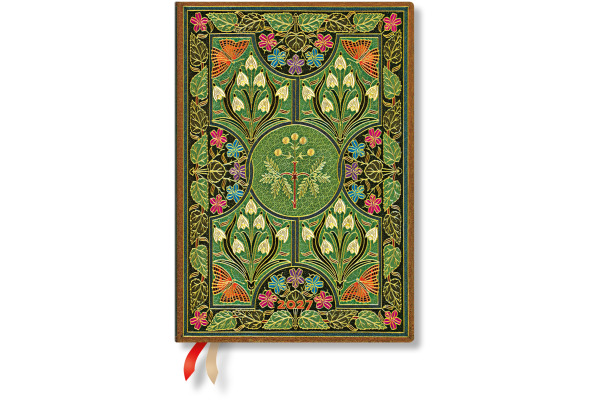 PAPERBLAN Agenda Blühende Poesie 2027 DD1796-8 1W/1S VSO Midi HC DE 13x18cm