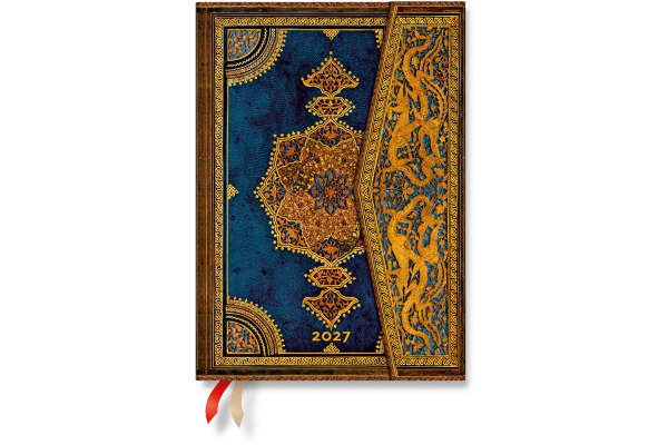 PAPERBLAN Agenda Safawidisch Indigo 2027 DD1797-5 1W/1S VSO Midi HC DE 13x18cm