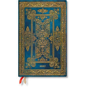 PAPERBLAN Agenda Blue Luxe 2027 DD1802-6 1W/2S HOR Maxi HC DE 13.5x21cm